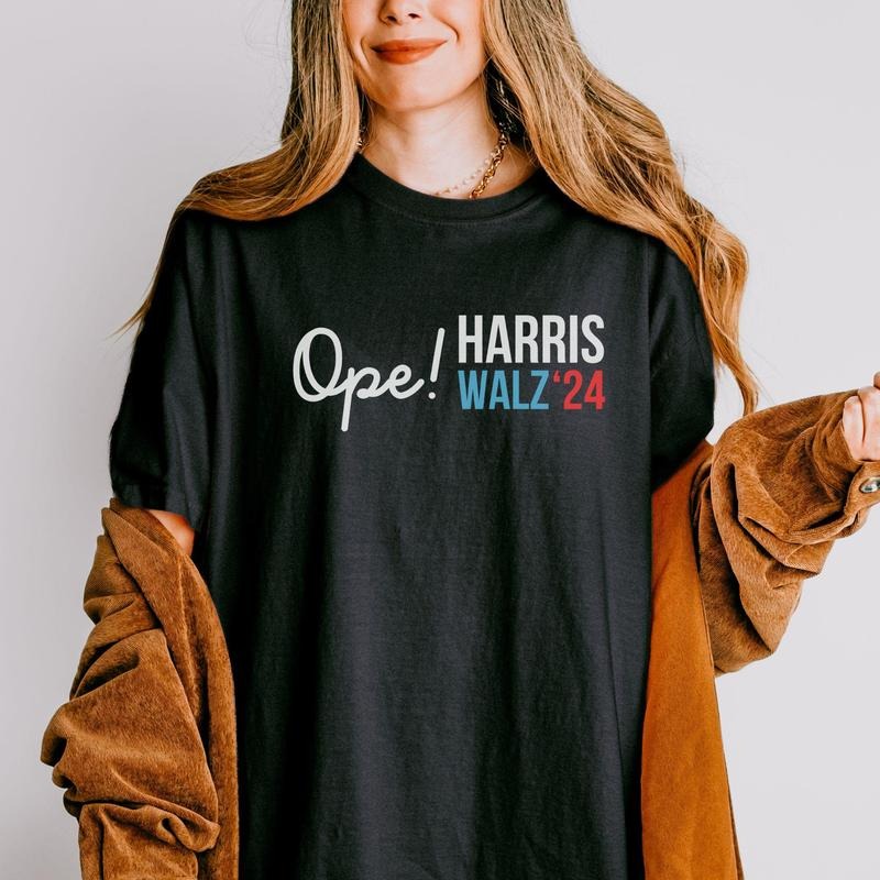 Comfort Colors Ope Midwest for Harris Walz Shirt, Minnesota for Kamala, Election Shirt, Voting Shirt, Liberal Shirt...