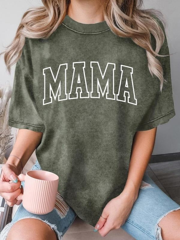 Comfort Colors Retro Mama Shirt Mothers Day Gift From Daughter for Mom Mama Tshirt For Birthday For Her Baby Hoodie,...