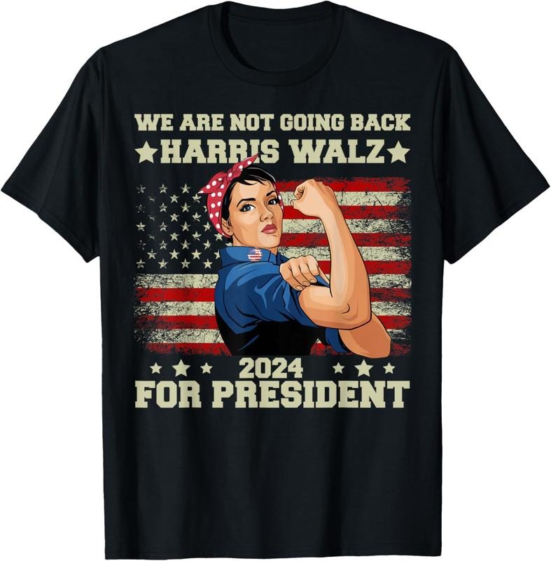 Comfort Colors Womens Harris Walz Waltz 2024 We are Not Going Back T-Shirt Hoodie, Sweatshirt | HypeCrazeTee.com