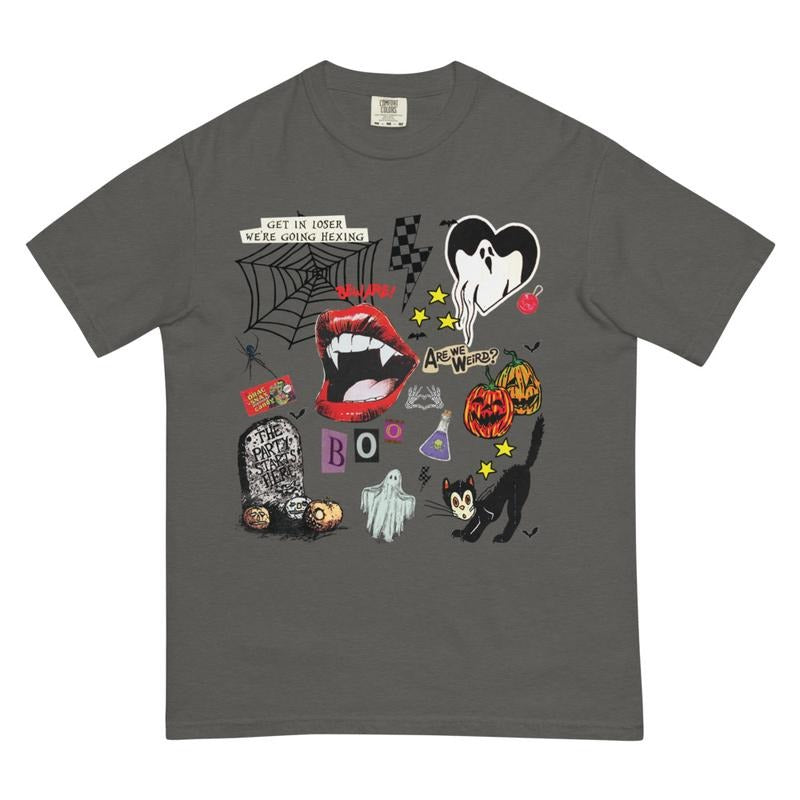 Comfort Colors Shirt Retro Halloween Print Vintage Halloween Halloween Tok Fall Fall Spooky Shirt Trending Cotton Ghost Cartoon T-Shirts, Hoodie, Sweatshirt