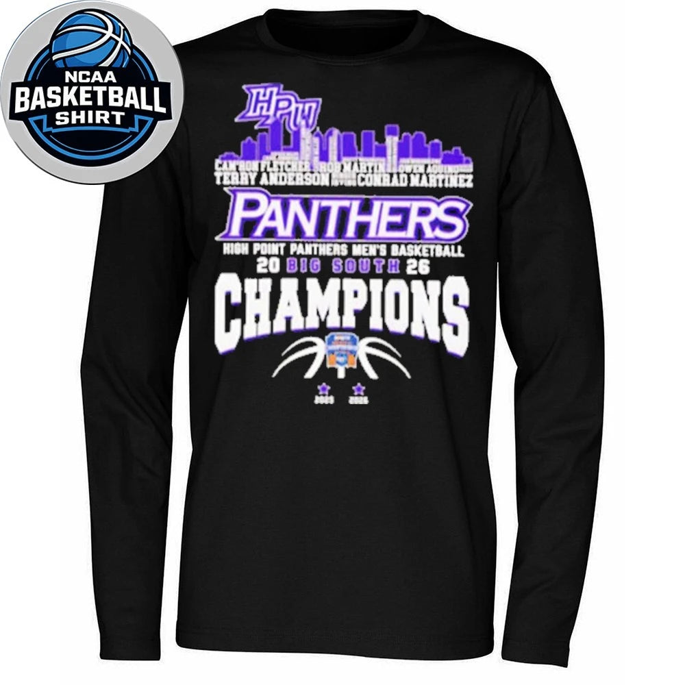 Congrats High Point Panthers Champions 2026 Big South Men’s Basketball Logo Shirt