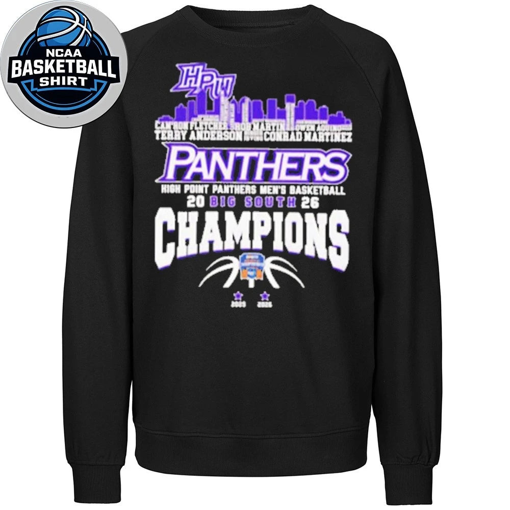 Congrats High Point Panthers Champions 2026 Big South Men’s Basketball Logo Shirt