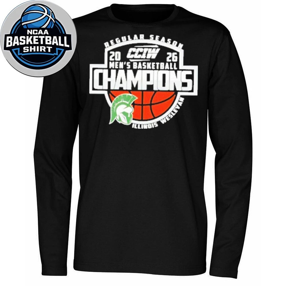 Congrats Illinois Wesleyan Champions CCIW Men’s Basketball Regular Season 2026 Logo Shirt