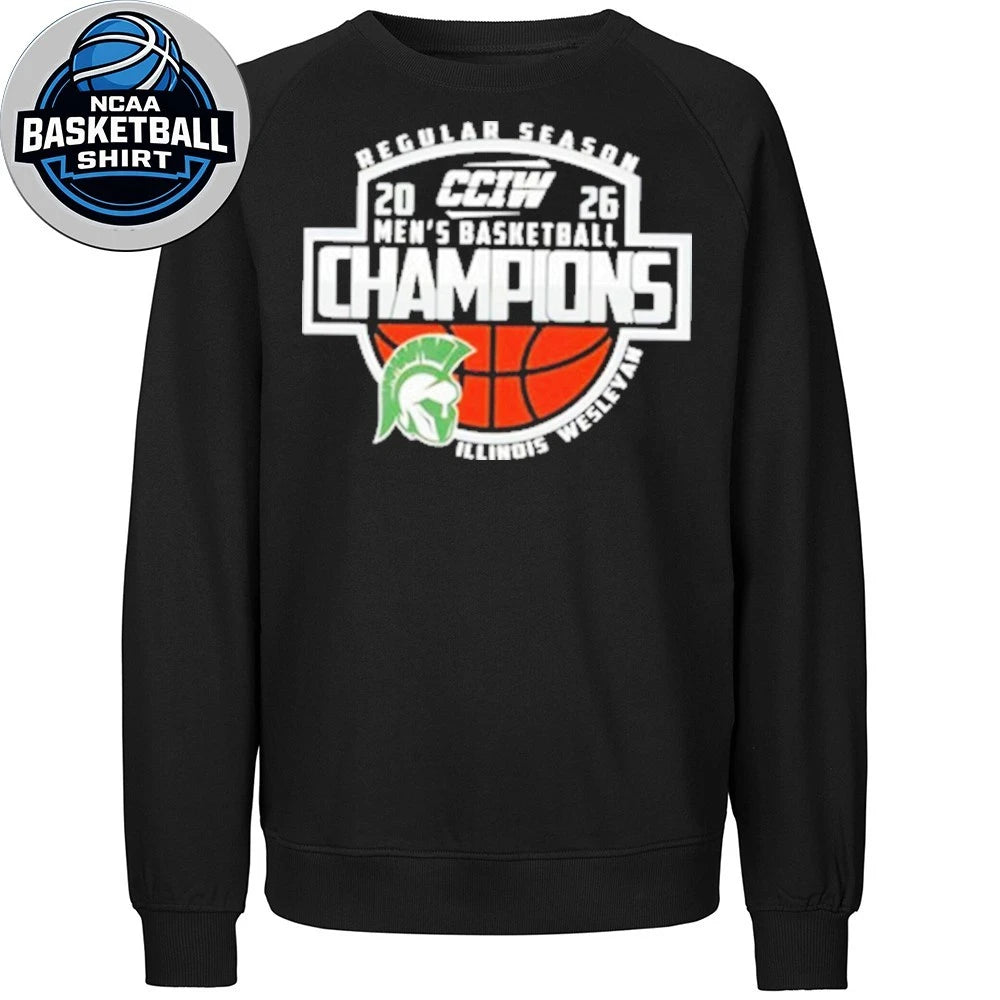 Congrats Illinois Wesleyan Champions CCIW Men’s Basketball Regular Season 2026 Logo Shirt