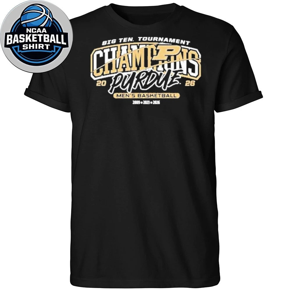 Congrats Purdue Boilermakers 2026 Big Ten Men’s Basketball Tournament Champions Logo Shirt