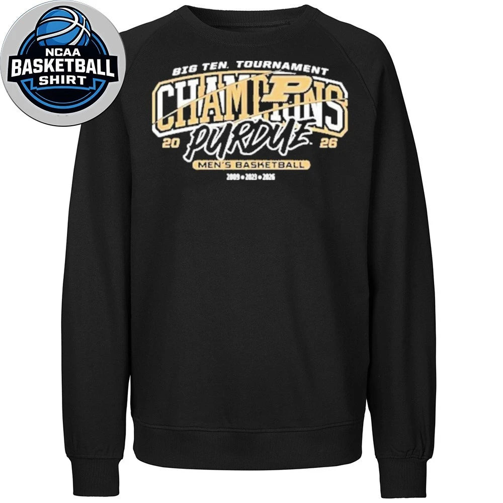 Congrats Purdue Boilermakers 2026 Big Ten Men’s Basketball Tournament Champions Logo Shirt