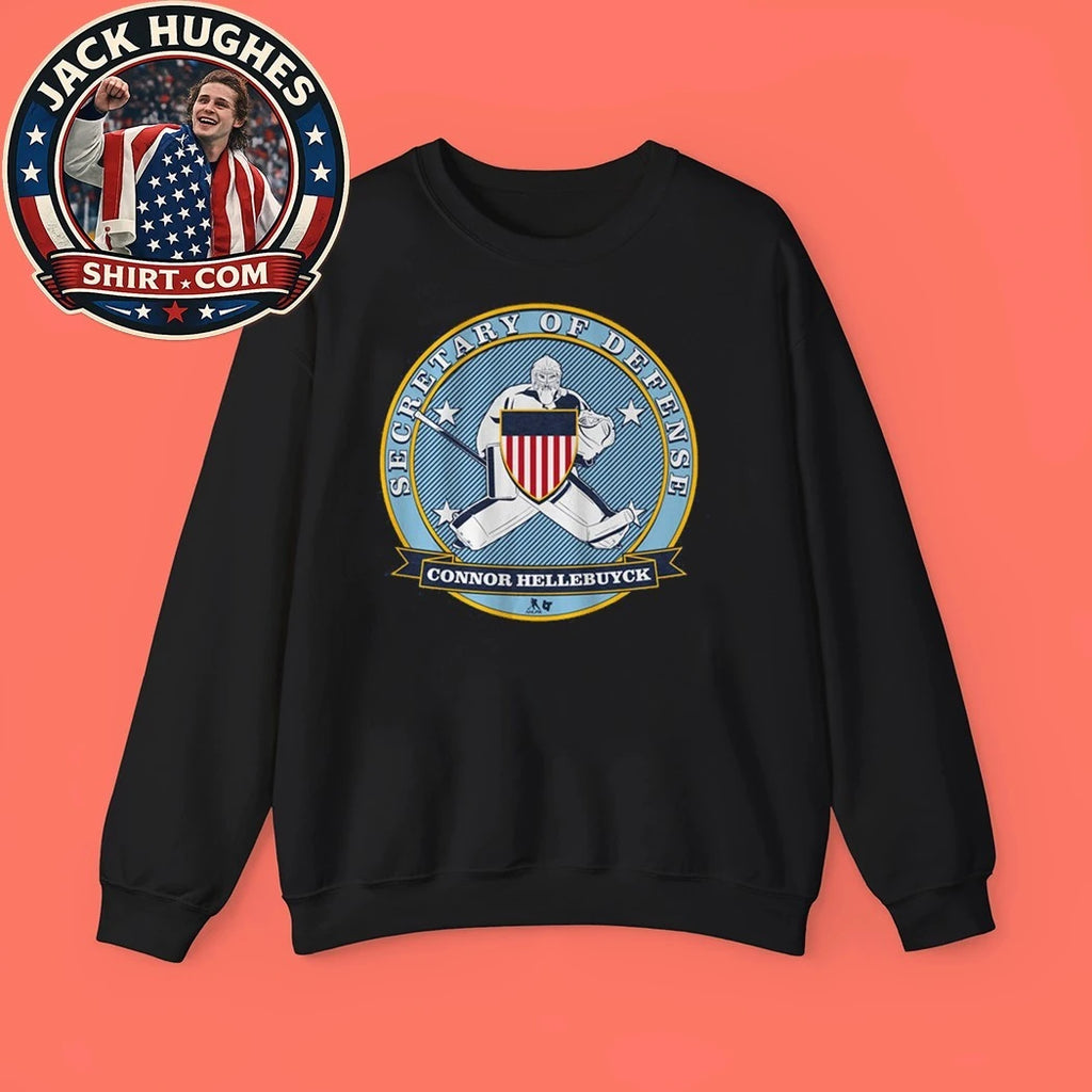 Connor Hellebuyck Secretary of Defense Hockey Shirt