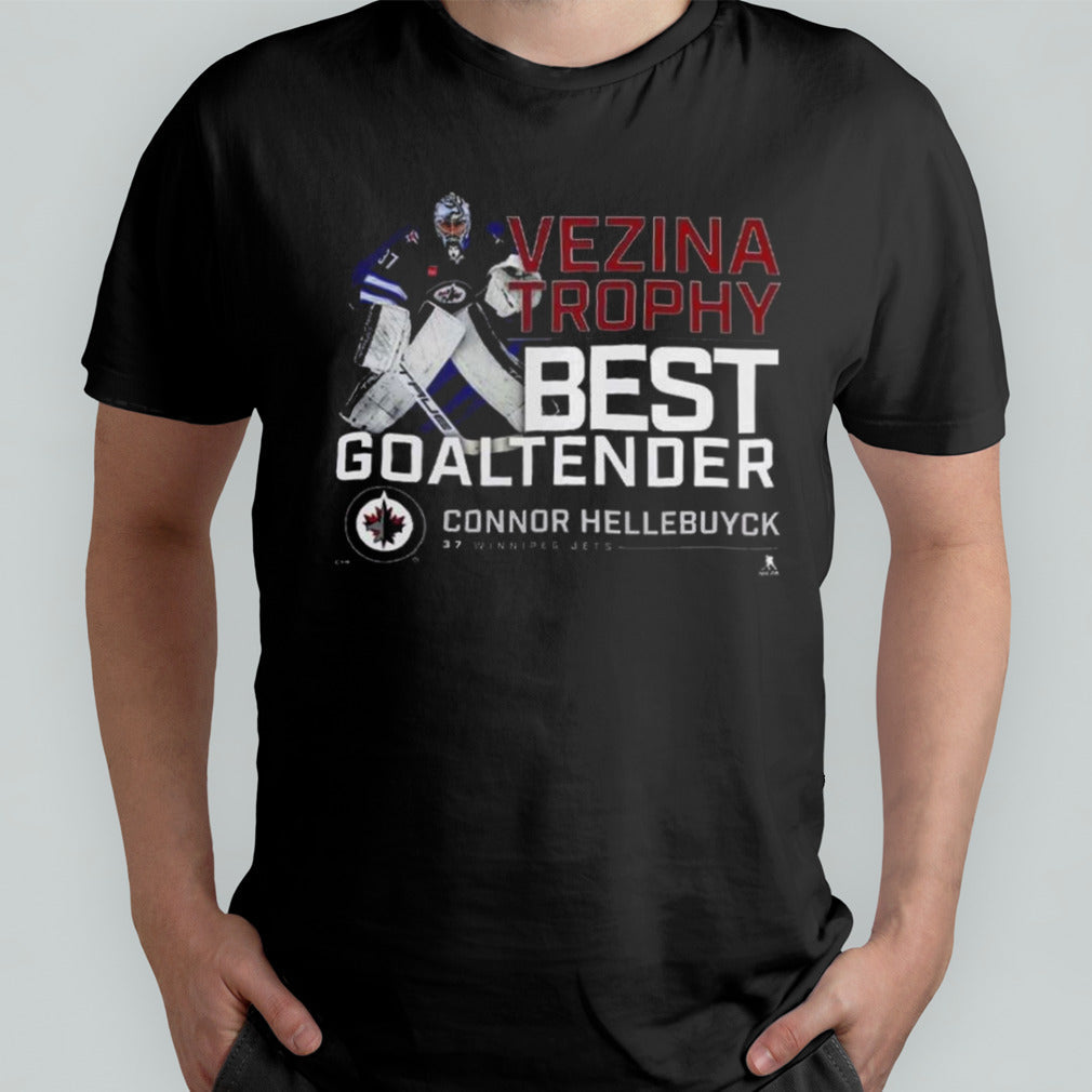 Connor Hellebuyck Winnipeg Jets 2024 Vezina Trophy Winner Vintage T Shirt