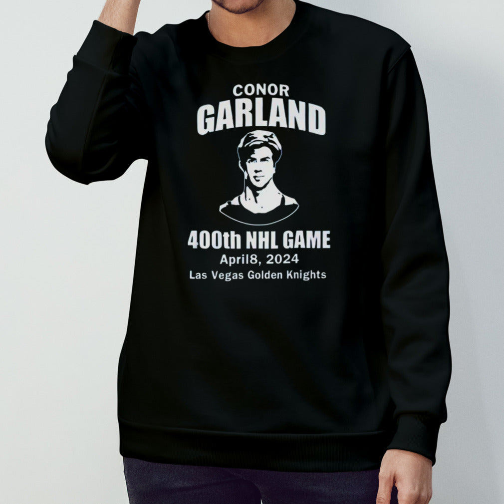 Conor Garland 400th NHL Game Las Vegas Golden Knights 2024 shirts