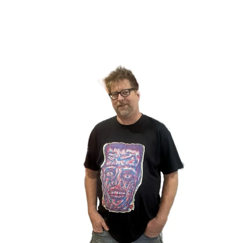 Cool Burn Frankenstein appliquéd woodcut printed T-shirt Menswear Top graphic  tees Hoodie, Sweatshirt | HypeCrazeTee.com