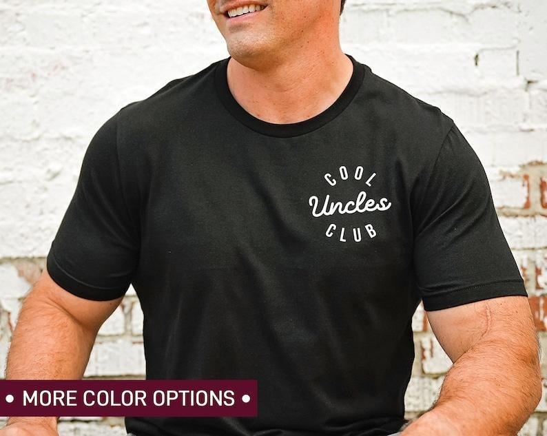 Cool Uncles Club Shirt for Men, Pregnancy Announcement TShirt for Uncle, Cool Uncle Hoodie and Sweater; T-shirt Cotton...