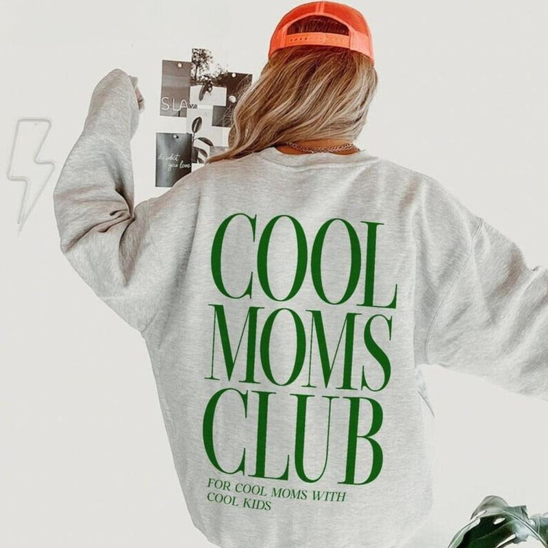 Cool moms club retro graphic sweatshirt for women, presents for mom, expecting mom gif T-Shirts, Hoodie | HypeCrazeTee.com