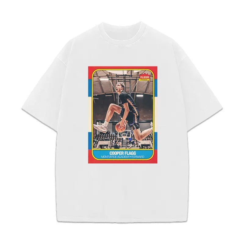 Cooper Flagg Rookie Card Fleer Vintage Basketball Style Men T-Shirt Crewneck Cotton Hoodie, Sweatshirt | HypeCrazeTee.com