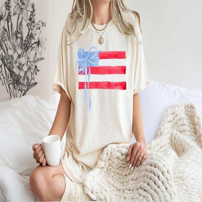 Coquette 4th of July Shirt, American Flag Shirt Hoodie, Sweatshirt | HypeCrazeTee.com