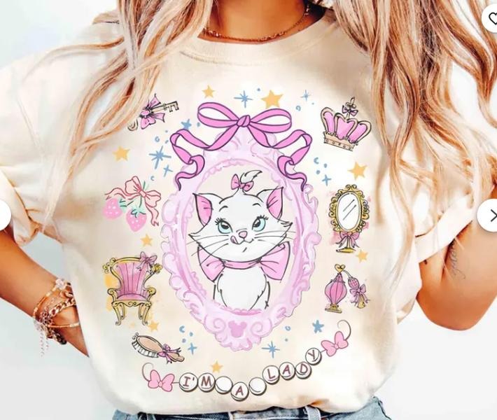 Coquette Bows Watercolor The Aristocats Shirt, Cat Lover, Marie Toulouse Berlioz Shirt, Everybody Wants To Be A Cat...