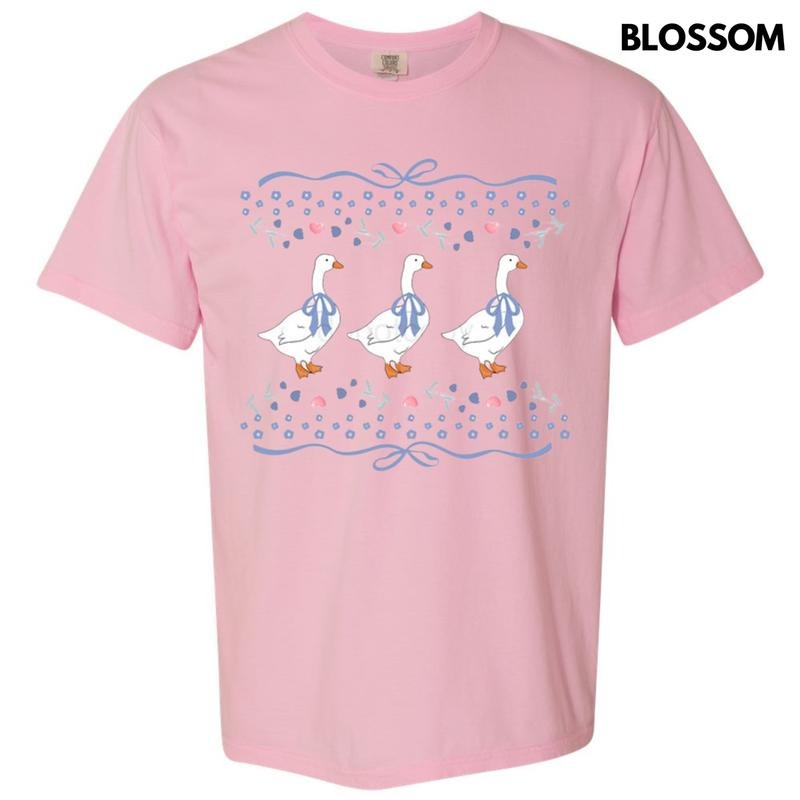 Coquette Geese Comfort Colors T-Shirt Hoodie, Sweatshirt | HypeCrazeTee.com