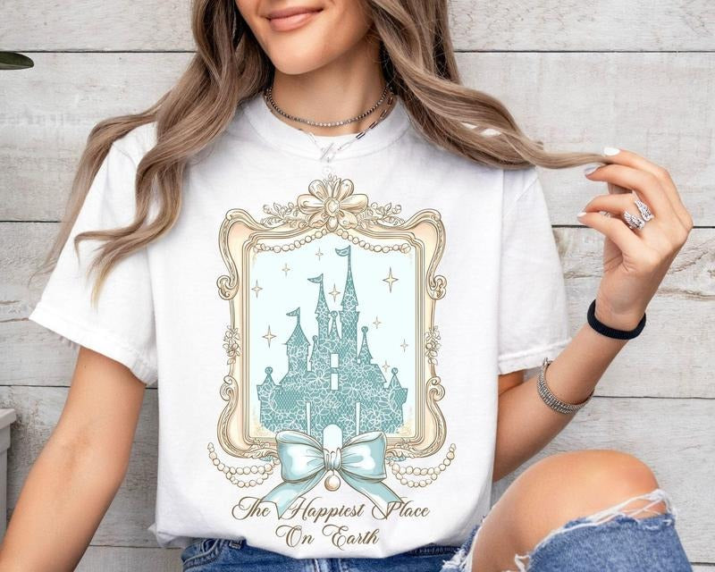 Coquette Magical Castle Happiest Place Earth Shirt T-Shirts, Hoodie, Sweatshirt