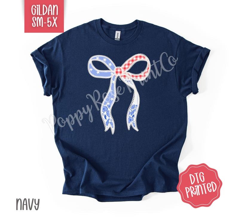 Coquette USA Bow Gildan Shirt, Cute Floral Lace Tshirt, Trendy America Tee, Gift for Her Hoodie, Sweatshirt