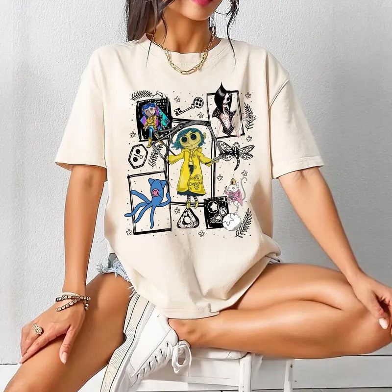 Coraline Sweatshirt, Halloween Coraline Shirt, Spooky Movie Shirt, Coraline Doll Shirt, Coraline Best For Coraline Movie...