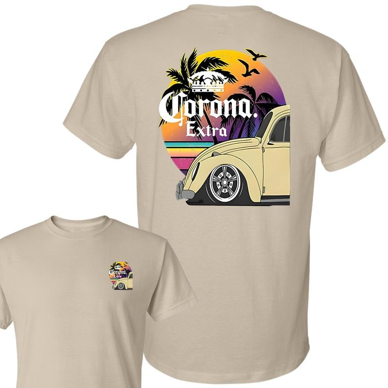 Corona Extra Beach T-shirt, Unisex T-Shirt, Full Color, For Men, For Women Hoodie, Sweatshirt | HypeCrazeTee.com
