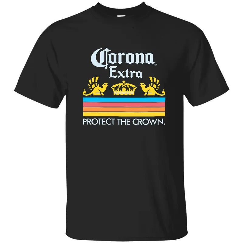 Corona Extra Protect the Crown T-shirt Sweatshirt Hoodie, Corona Extra Beer Shirt, One Sided Graphic Printed Unisex...