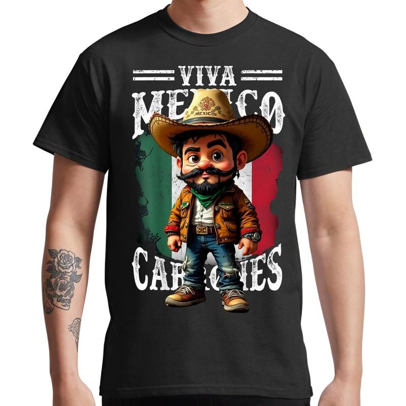 Cotton Graphic Tshirt Tee with Mexican Cowboy Graphic Tee, Funny Shirts, men Gifts ,Ballhog Summer Shirt For Fabric Top...