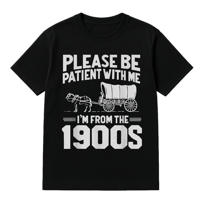 Cotton Please Be Patient I'm From the 1900s Funny Over the Hill T-Shirt Golf Gift T-Shirt For Men and Women Hoodie,...
