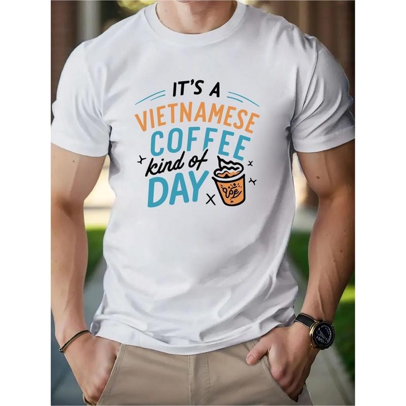 Cotton short-sleeved T-shirt, American fashion brand print bottom, men and youth spring and summer round neck casual full...