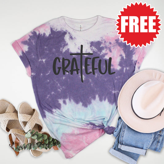 Grateful Tee - Cotton Candy Tie Dye - 0