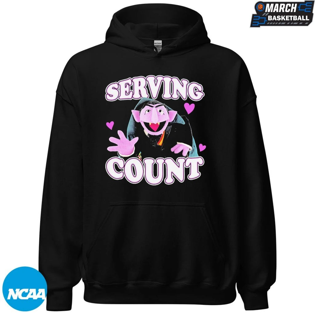 Count Von Count Serving Count Heart T-shirts