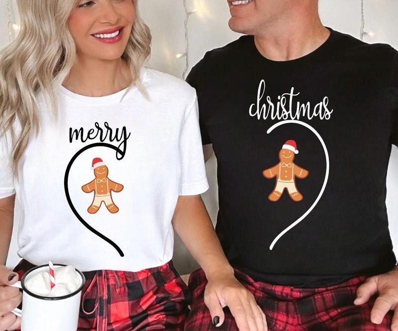 Couple Matching Shirt Merry Couple Shirt Matching Couple Short Sleeve Shirt T-Shirts, Hoodie, Sweatshirt