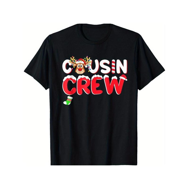 Cousin Crew Christmas T-Shirt for Men Women, New year Gift, Christmas Gift Halloween Thanksgiving day Gift, Unsex Soft...