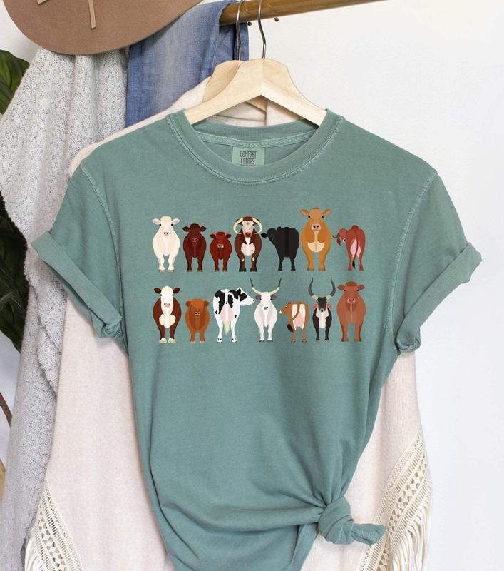 Cow Breeds Farm Animal Lover T-Shirtstyle{n002}5 T-Shirts, Hoodie, Sweatshirt | HypeCrazeTee.com