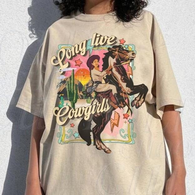 Cowgirl Western T-Shirt, Vintage 90s Graphic Western Shirt, Retro Cowgirl Tee, Wild West Gift,Cool Gift For Her Unisex...