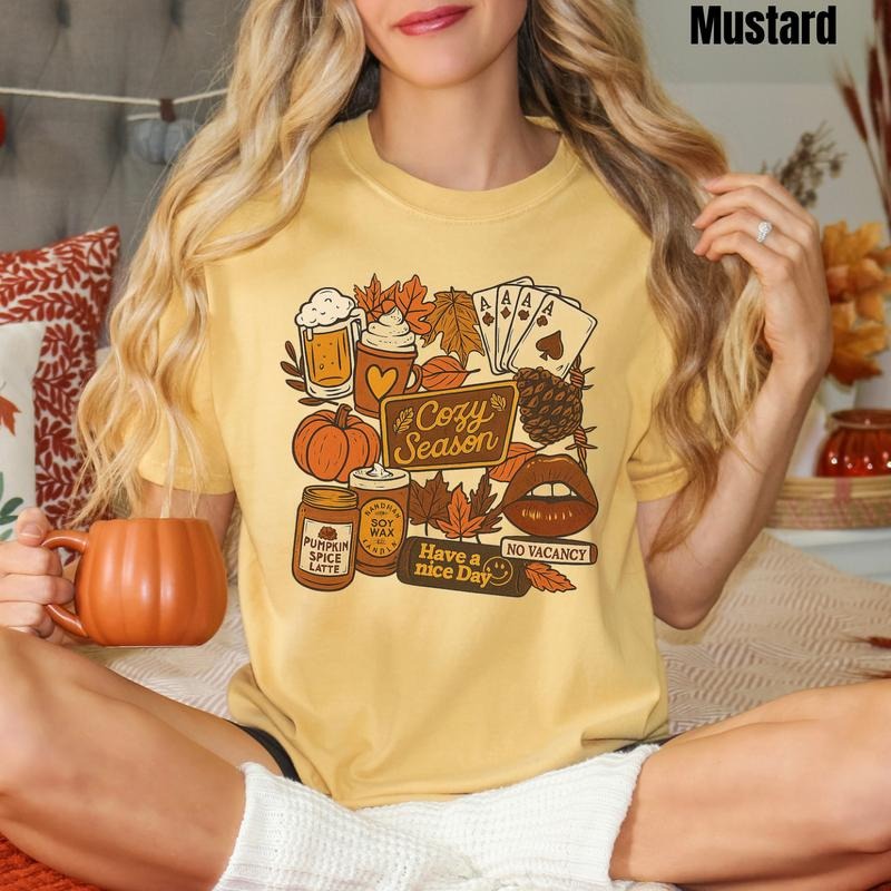 Cozy Scene Season Comfort Colors T-Shirt 'NLB' Hoodie, Sweatshirt | HypeCrazeTee.com