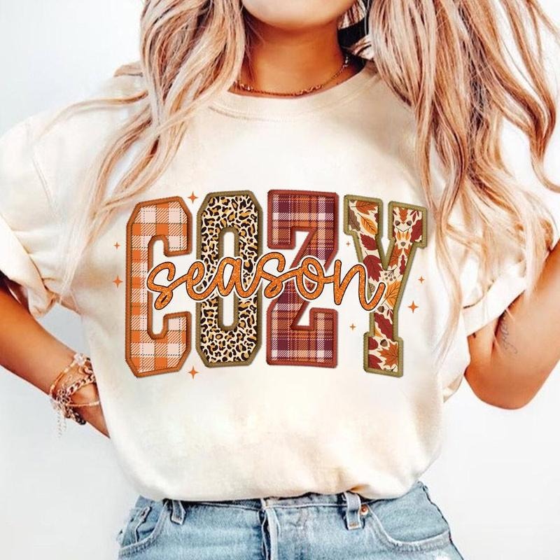 Cozy season happy fall Halloween shirt Womens Sweatshirt Unisexstyle{n002}2 Hoodie | HypeCrazeTee.com