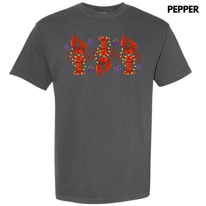 Crawfish Mardi Gras Comfort Colors T-Shirt Hoodie, Sweatshirt | HypeCrazeTee.com
