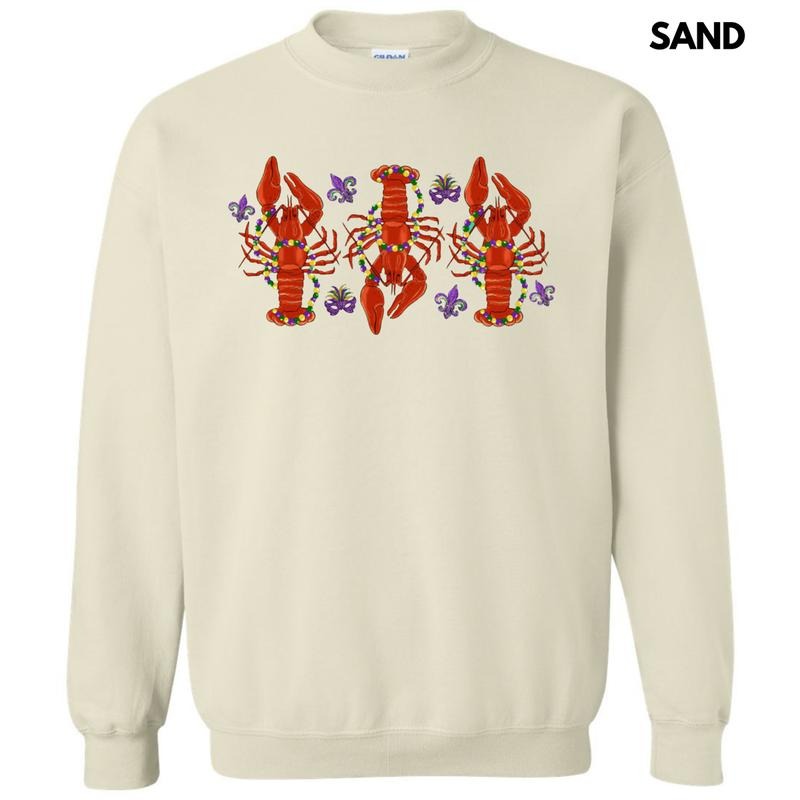 Crawfish Mardi Gras Sweatshirt T-Shirts, Hoodie | HypeCrazeTee.com