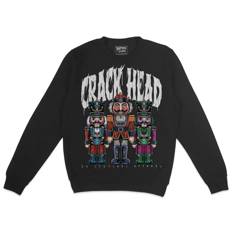 Crewneck Sweatshirt - Nutcracker, Holiday Wear, Unisex, Long Sleeve, Nut Cracker T-Shirts, Hoodie | HypeCrazeTee.com