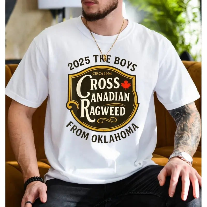 Cross Canadian Ragweed, The Boys From Oklahoma Concert 2025 Shirt, Ragweed Tour Sweatshirt Hoodie, Unisex Sweater...