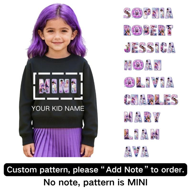 Custom Birthday Girl Shirt Kid Size Crew Neck Sweatshirt Birthday Gifts Hoodie | HypeCrazeTee.com