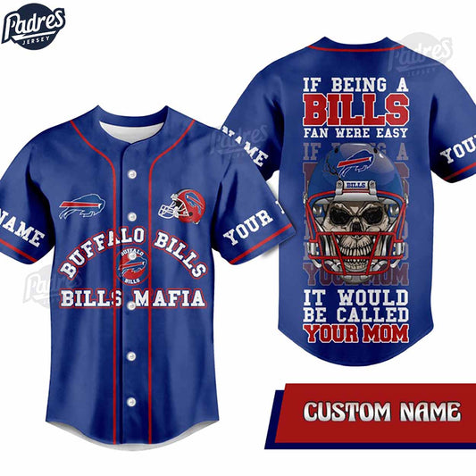 Custom Buffalo Bills Fan Were Easy Baseball Jersey - Padres Jersey Oasis: Elevate Your Baseball Style Game