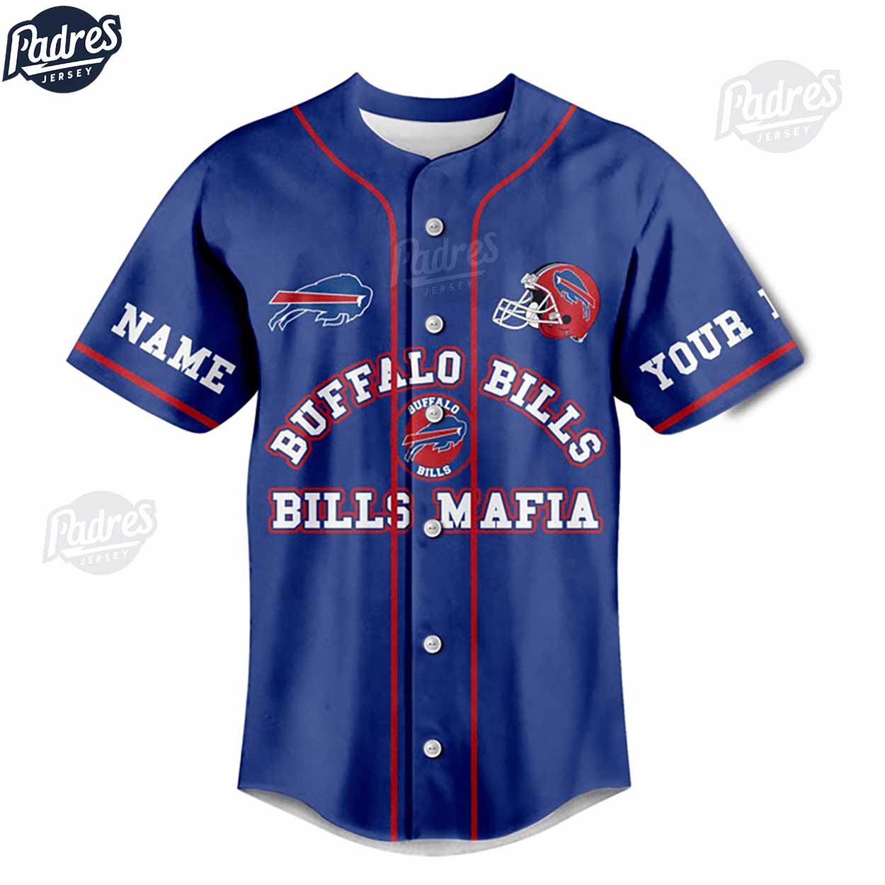 Custom Buffalo Bills Fan Were Easy Baseball Jersey - Padres Jersey Oasis: Elevate Your Baseball Style Game