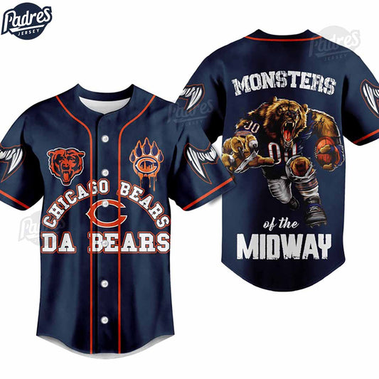 Custom Chicago Bears Monsters Of The Midway Baseball Jersey - Padres Jersey Oasis: Elevate Your Baseball Style Game