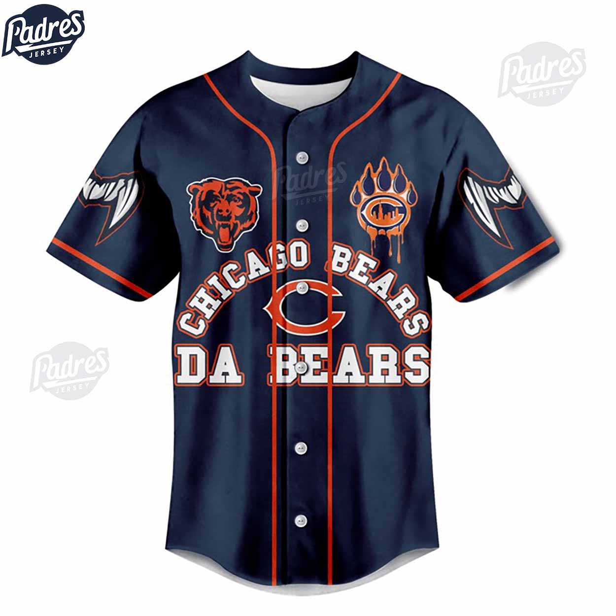 Custom Chicago Bears Monsters Of The Midway Baseball Jersey - Padres Jersey Oasis: Elevate Your Baseball Style Game