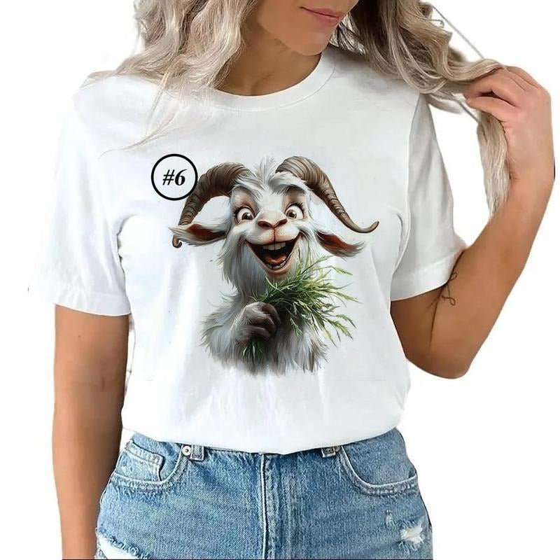 Custom Funny Goat Farm Animal Unisex T-shirt Sweatshirt Hoodie Design all #ty 1 Cotton Womenswear | HypeCrazeTee.com