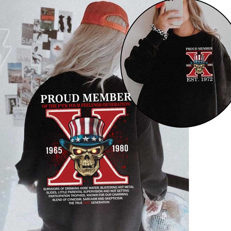 Custom Generation X Ver 2 Shirt, Custom Year Of Birth Shirt, The True FAFO Generation X Two Side Shirt