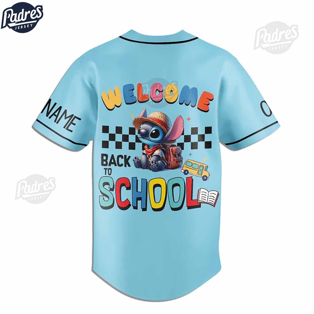Custom Lilo & Stitch Back To School Baseball Jersey - Padres Jersey Oasis: Elevate Your Baseball Style Game