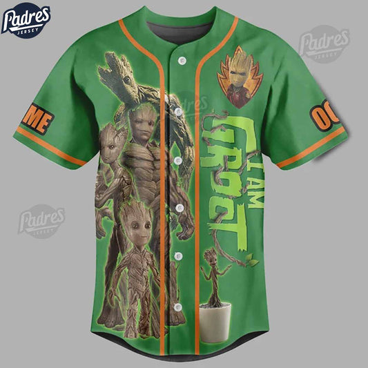 Custom Marvel Groot Baseball Jersey - Padres Jersey Oasis: Elevate Your Baseball Style Game