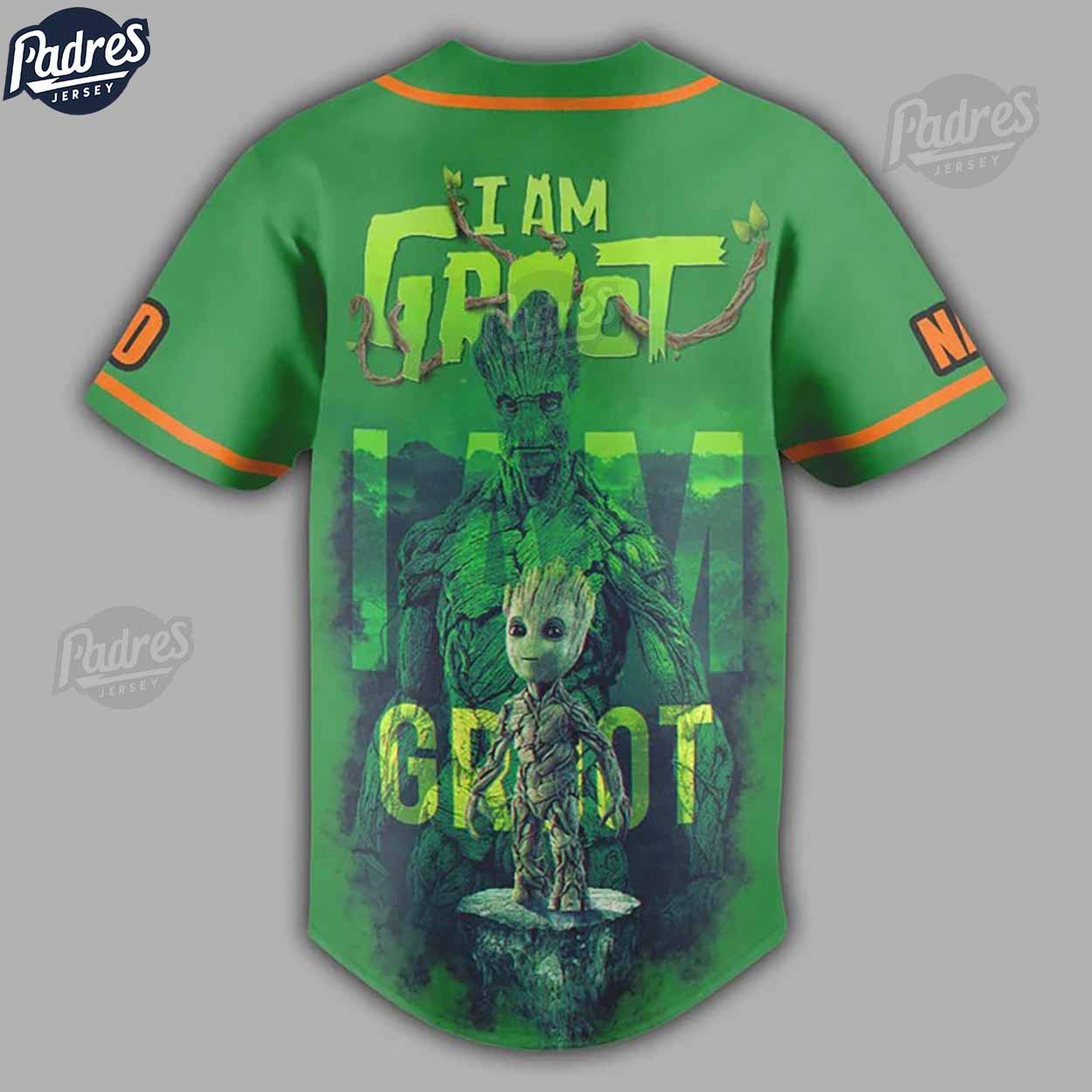 Custom Marvel Groot Baseball Jersey - Padres Jersey Oasis: Elevate Your Baseball Style Game